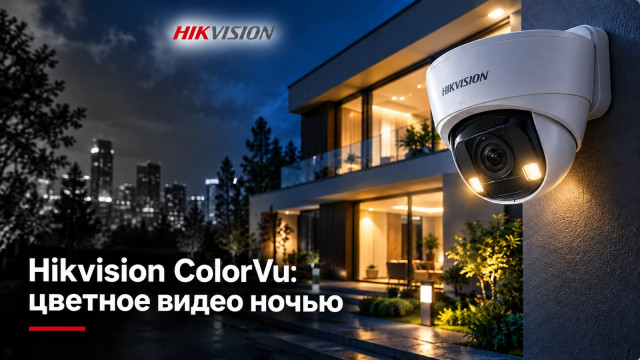 Hikvision ColorVu: цветное видео ночью — как работает и когда нужно