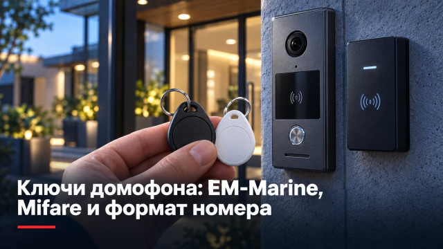 Ключи и карты домофона: EM-Marine, Mifare и формат номера