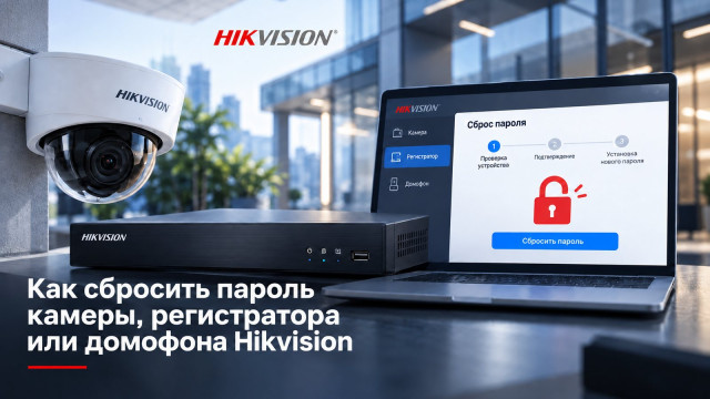 Как сбросить пароль камеры, регистратора или домофона Hikvision, HiWatch и HiLook