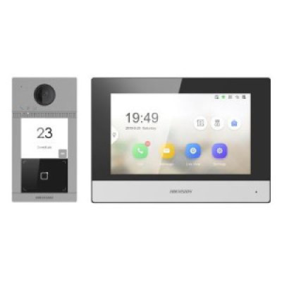 Hikvision DS-KIS604-P(B) IP Домофон, комплект Hikvision DS-KIS604-P(B) IP Домофон, комплект