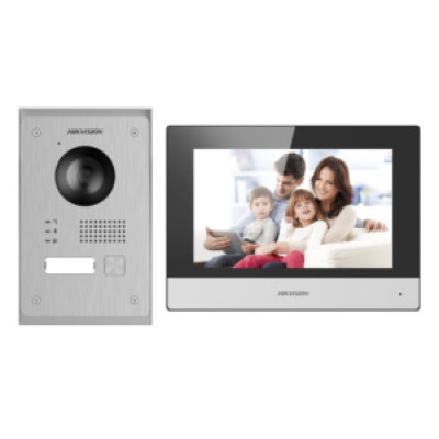 Hikvision DS-KIS703-P IP Домофон двухпроводный, комплект Hikvision DS-KIS703-P IP Домофон двухпроводный, комплект