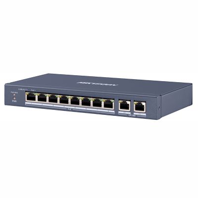 Hikvision DS-3E0310P-E/M(B) Коммутатор 8-портовый неуправляемый PoE Hikvision DS-3E0310P-E/M(B) Коммутатор 8-портовый неуправляемый PoE