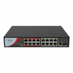 HiLook NS-0318P-130(B) Коммутатор 16-портовый неуправляемый PoE