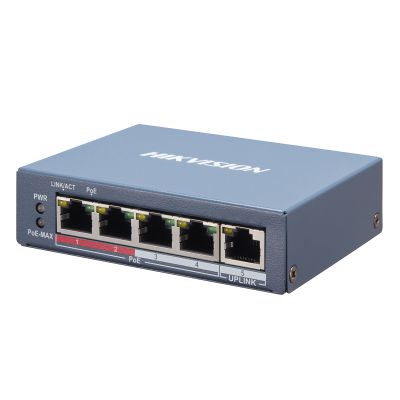 Hikvision DS-3E1105P-EI/M Коммутатор 4-портовый неуправляемый PoE Hikvision DS-3E1105P-EI/M Коммутатор 4-портовый неуправляемый PoE