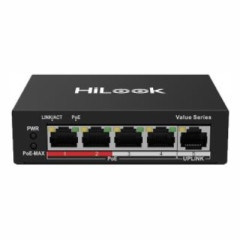 HiLook NS-0105P-35(B) Коммутатор 4-портовый неуправляемый PoE