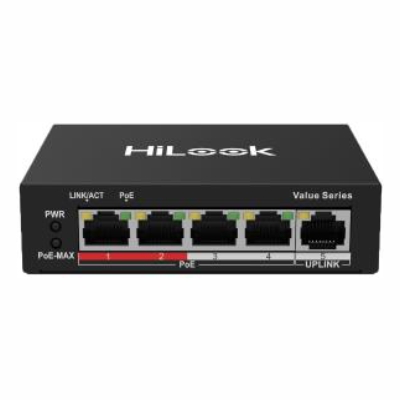 HiLook NS-0105P-35(B) Коммутатор 4-портовый неуправляемый PoE HiLook NS-0105P-35(B) Коммутатор 4-портовый неуправляемый PoE