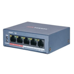 Hikvision DS-3E0105P-E/M(C) Коммутатор 4-портовый неуправляемый PoE