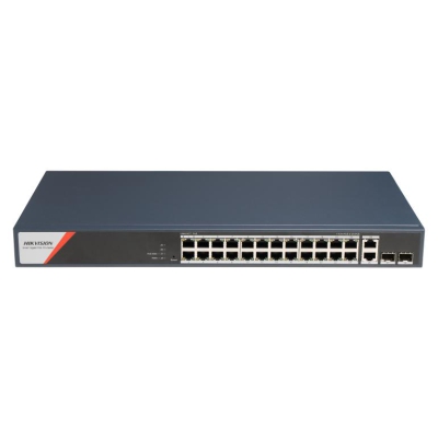 Hikvision DS-3E1528HP-SI-24P2T2F Коммутатор 24-портовый PoE Hikvision DS-3E1528HP-SI-24P2T2F Коммутатор 24-портовый PoE