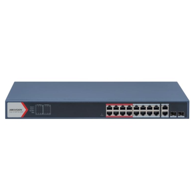 Hikvision DS-3E1318P-EI(B) Коммутатор 16-портовый PoE, управление через Hik-Partner Pro Hikvision DS-3E1318P-EI(B) Коммутатор 16-портовый PoE, управление через Hik-Partner Pro
