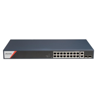 Hikvision DS-3E1520HP-SI-16P2T2F Коммутатор 16-портовый PoE Hikvision DS-3E1520HP-SI-16P2T2F Коммутатор 16-портовый PoE