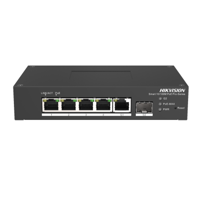 Hikvision DS-3T1306P-SI/HS Промышленный 4-портовый управляемый коммутатор Hi-PoE, HPP Hikvision DS-3T1306P-SI/HS Промышленный 4-портовый управляемый коммутатор Hi-PoE, HPP