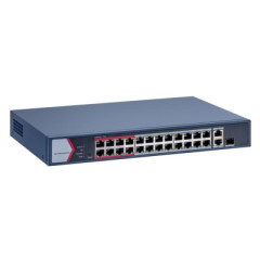 Hikvision DS-3E1326P-EI/M Коммутатор 24-портовый PoE, управление через Hik-Partner Pro
