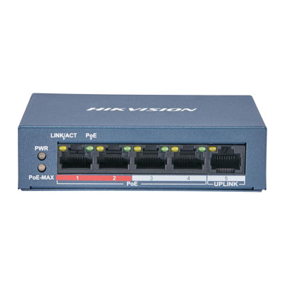 Hikvision DS-3E0105P-E/M(B) PoE Коммутатор Hikvision DS-3E0105P-E/M(B) PoE Коммутатор
