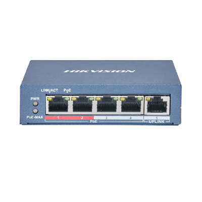 Hikvision DS-3E0105P-E(B) PoE Коммутатор Hikvision DS-3E0105P-E(B) PoE Коммутатор