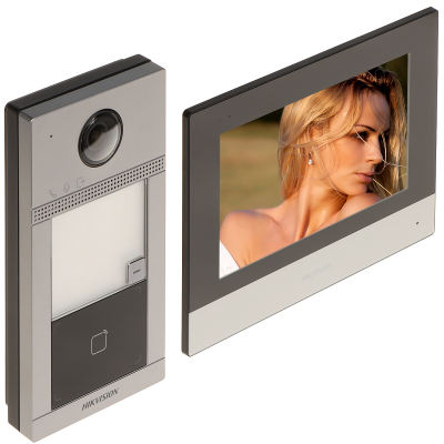 Hikvision DS-KIS604-P(C) IP Домофон, комплект Hikvision DS-KIS604-P(C) IP Домофон, комплект