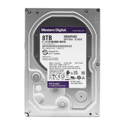 WD84PURZ-74B2YY0 HDD SATA 8TB, 128MB, SATA 6 Gb/s Жесткий диск WD84PURZ-74B2YY0 HDD SATA 8TB, 128MB, SATA 6 Gb/s Жесткий диск