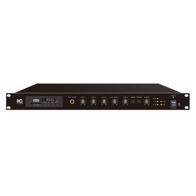 ITC T-240DTB Усилитель микшерный, цифровой с Мр3, тюнером, Bluetooth, 240Вт ITC T-240DTB Усилитель микшерный, цифровой с Мр3, тюнером, Bluetooth, 240Вт