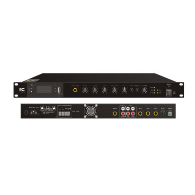 ITC T-60DTB Усилитель микшерный, цифровой с Мр3, тюнером, Bluetooth, 60Вт ITC T-60DTB Усилитель микшерный, цифровой с Мр3, тюнером, Bluetooth, 60Вт