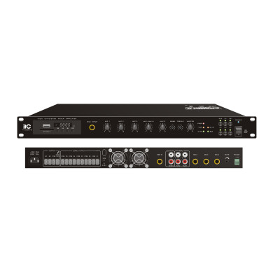 ITC TI-500DTB Усилитель микшерный, цифровой с Мр3, тюнером, Bluetooth, 500Вт ITC TI-500DTB Усилитель микшерный, цифровой с Мр3, тюнером, Bluetooth, 500Вт