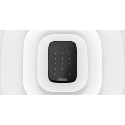 Ajax KeyPad Plus черный Беспроводная клавиатура с поддержкой защищенных бесконтактных карт и брелоков Ajax KeyPad Plus черный Беспроводная клавиатура с поддержкой защищенных бесконтактных карт и брелоков