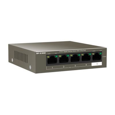 IP-Com G1105P-4-63W Коммутатор 5-портовый неуправляемый PoE IP-Com G1105P-4-63W Коммутатор 5-портовый неуправляемый PoE