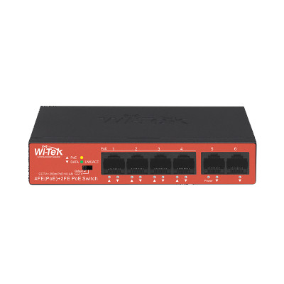 Wi-Tek WI-PS205H V2 Коммутатор 4-портовый неуправляемый PoE Wi-Tek WI-PS205H V2 Коммутатор 4-портовый неуправляемый PoE