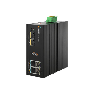 Wi-Tek SP3006F-BT Промышленный 4-портовый неуправляемый коммутатор PoE Wi-Tek SP3006F-BT Промышленный 4-портовый неуправляемый коммутатор PoE