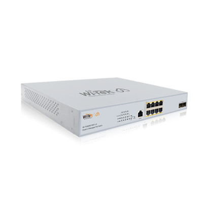 Wi-Tek WI-PCMS5010BT-L3 Промышленный 8-портовый управляемый коммутатор PoE Wi-Tek WI-PCMS5010BT-L3 Промышленный 8-портовый управляемый коммутатор PoE