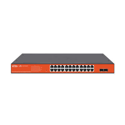 Wi-Tek WI-PCES326GF Коммутатор 24-портовый PoE, управление через Wi-Tek Cloud Wi-Tek WI-PCES326GF Коммутатор 24-портовый PoE, управление через Wi-Tek Cloud