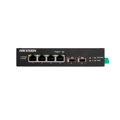 Hikvision DS-3T0506HP-E/HS PoE Коммутатор Hikvision DS-3T0506HP-E/HS PoE Коммутатор