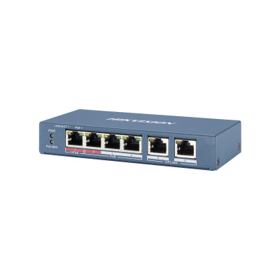 Hikvision DS-3E0106HP-E PoE Коммутатор Hikvision DS-3E0106HP-E PoE Коммутатор