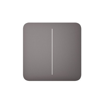 Ajax SoloButton (2-gang) grey Кнопка для двухклавишного выключателя Ajax SoloButton (2-gang) grey Кнопка для двухклавишного выключателя