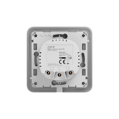 Ajax LightCore (2-gang/2-way) Реле для двухклавишного выключателя Ajax LightCore (2-gang/2-way) Реле для двухклавишного выключателя