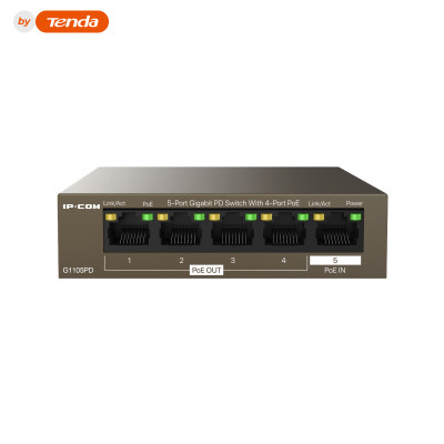 IP-Com G1105PD Коммутатор 5-портовый неуправляемый PoE (питание от PoE) IP-Com G1105PD Коммутатор 5-портовый неуправляемый PoE (питание от PoE)