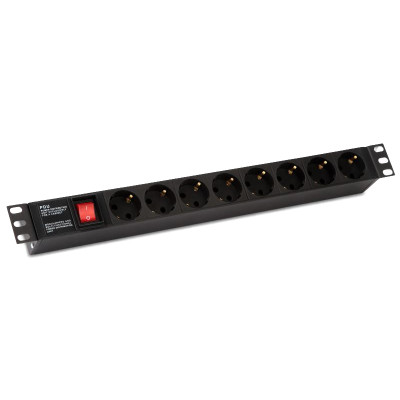 Finen PDU Розетки 8 разъемов Европейского (Немецкого) стандарта (1.5м кабеля) Finen PDU Розетки 8 разъемов Европейского (Немецкого) стандарта (1.5м кабеля)