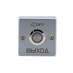 iButton-03 LED Кнопка выхода металлическая накладная с подсветкой (NO контакты)